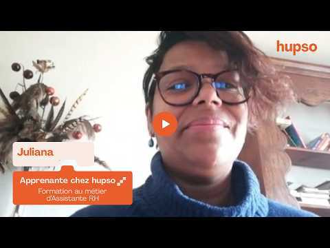 Juliana, apprenante assistante RH chez hupso